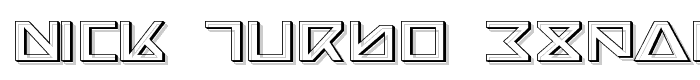 Nick Turbo Expanded 3D font
